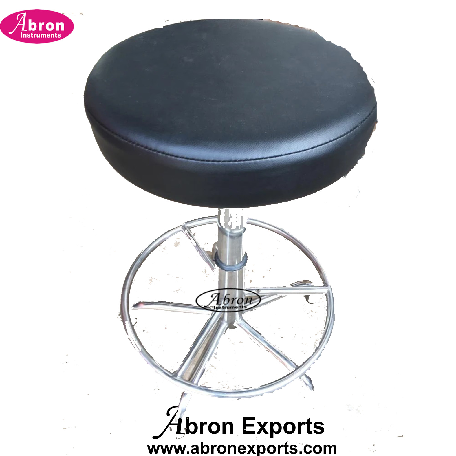 Medical Furniture lab stool stool with cushion steel with Abron ABM-2273STC 